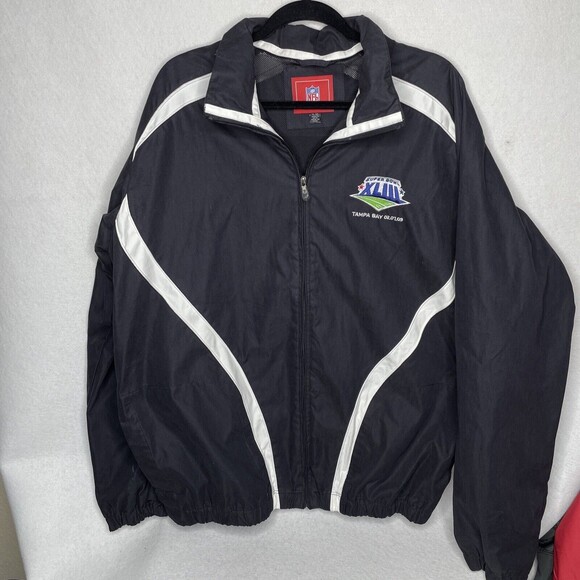 Men's NFL Tampa Bay Superbowl Host 2009 NFL Zip Jacket Windbreaker Size X-Large - Picture 1 of 12